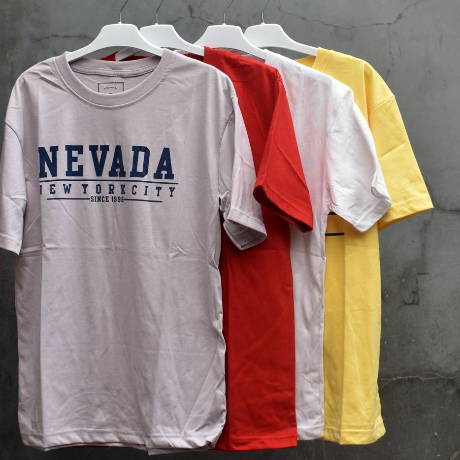 Terlaris.. Kaos Nevada Oblong Pria Lengan Pendek | Nevada Dewasa Original Branded