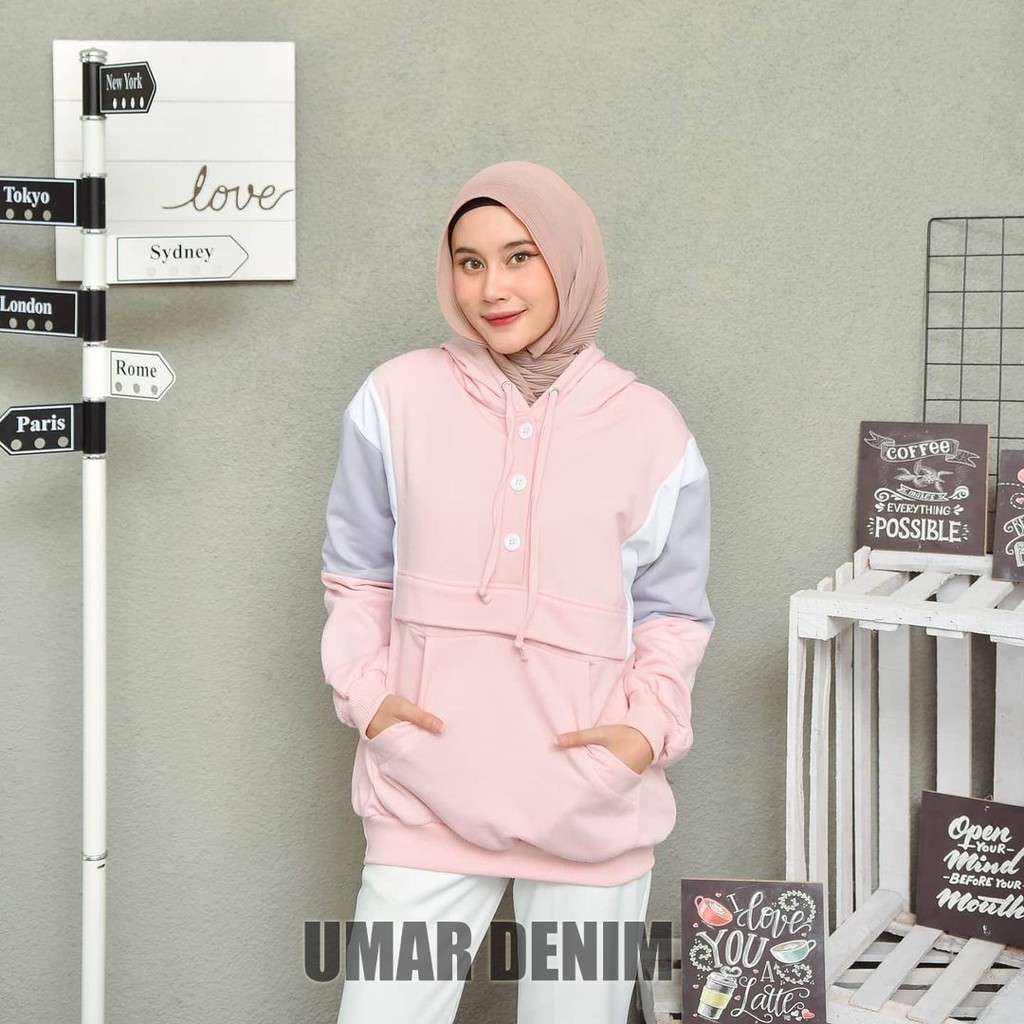 Hoodie cessa pastel model jaket terbaru wanita