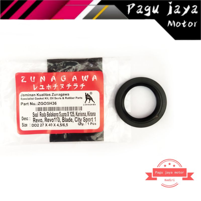 seal sil roda belakang 27x40x4.5/6.5 honda supra x 125 kharisma blade kirana revo  revo 110 revo absolute cs1 city sport 1