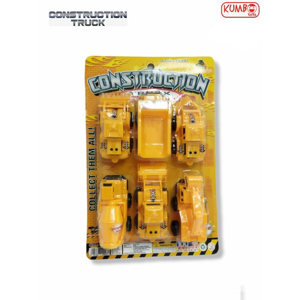 Mainan Anak Mobil Konstruksi Construction Truck Isi 6 Pcs