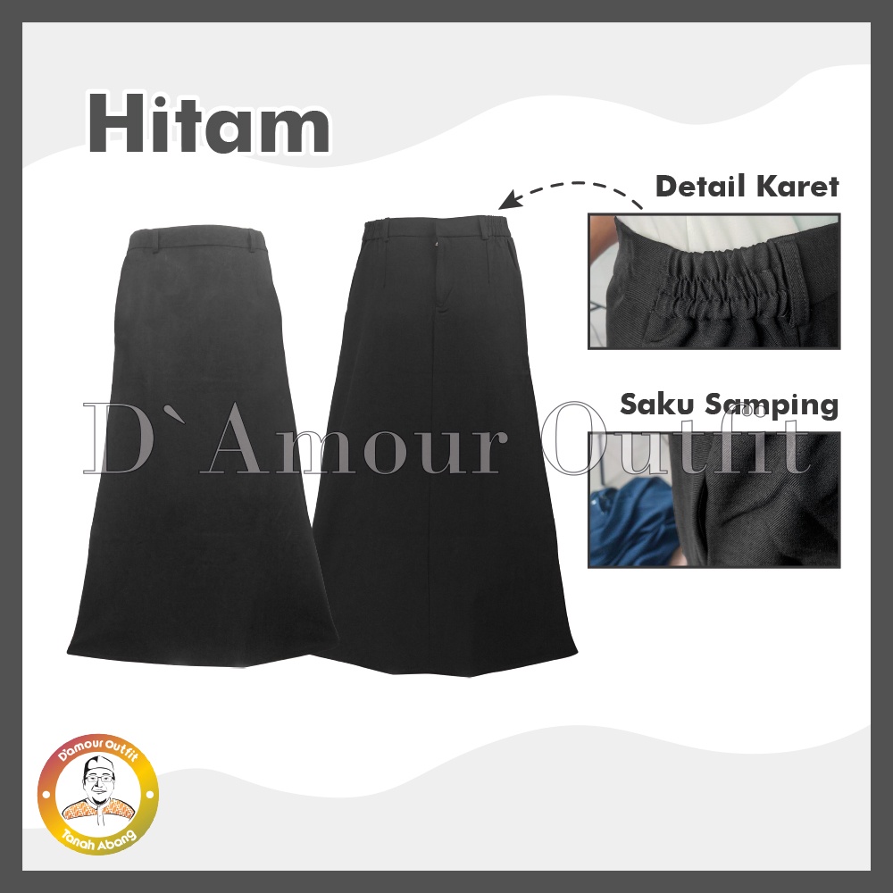 Rok Line A Panjang Wanita Formal Pinggang Karet Pakaian Kantoran Long Skirt Perempuan Kantor Polos Androk Bawahan Kerja Cewek Dewasa Anak High Waist Pendek Korean Style Jumbo Premium