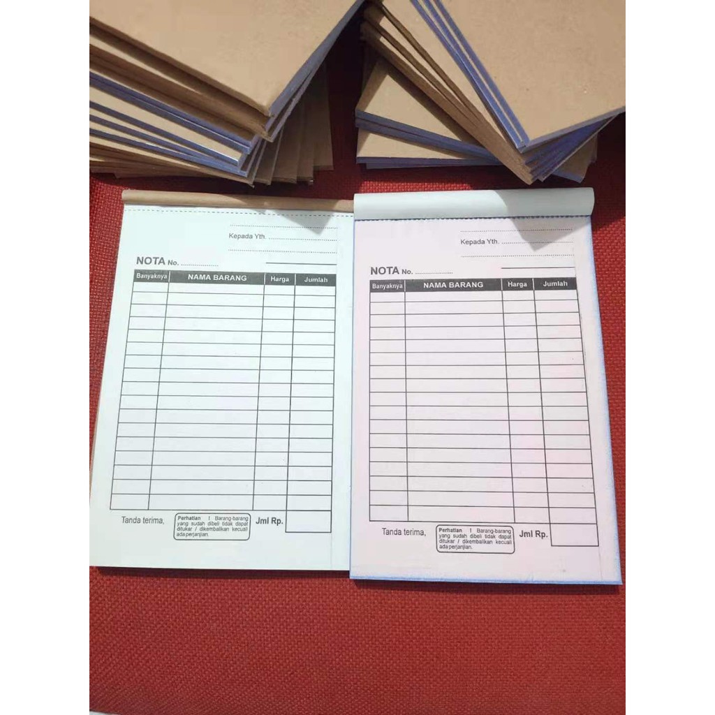 

Buku Nota Kecil 2 Ply NCR Polos Nota Olshop Nota Kontan Murah 50 Lembar Nota Mini