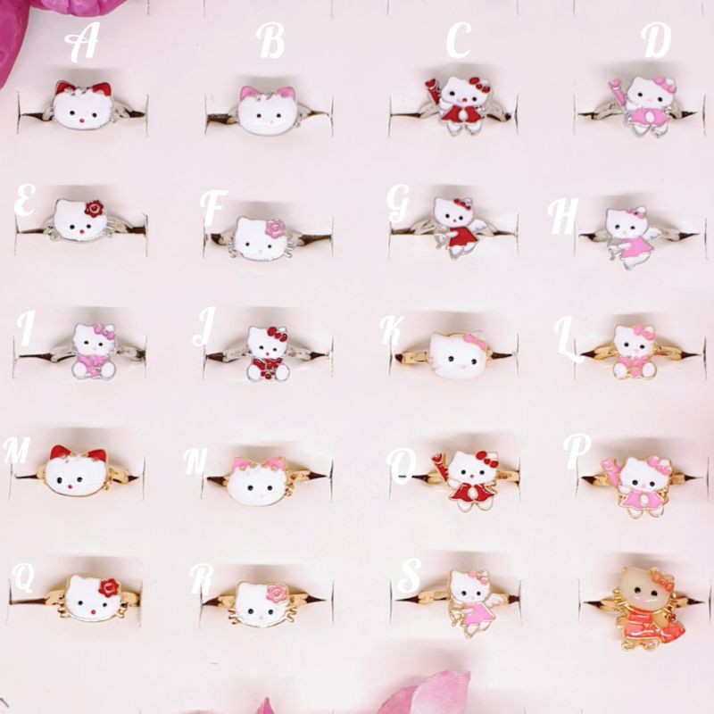 Cincin anak kitty CA-2 aneka model lapis mas all size