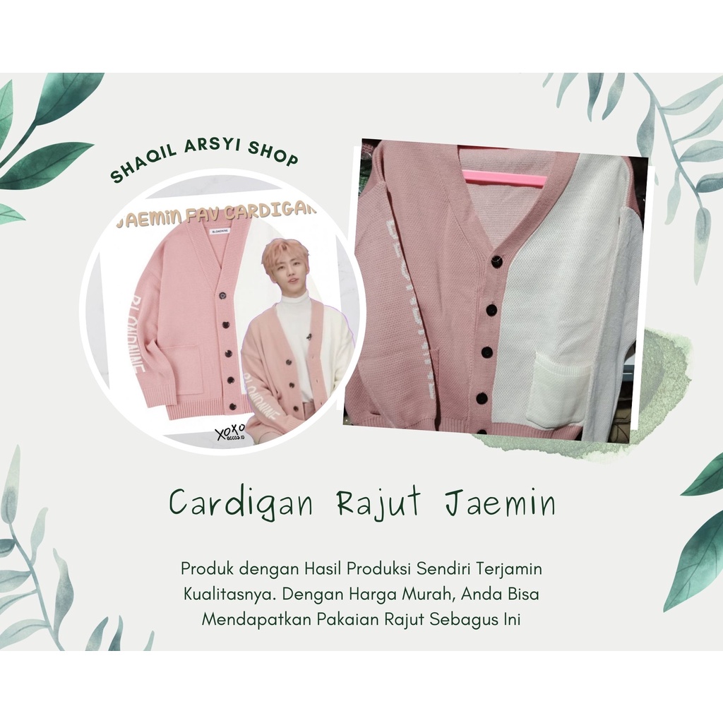 CARDIGAN JAEMIN NANA NCT BLONDNINE RAJUT KOREA BERKUALITAS TEBAL