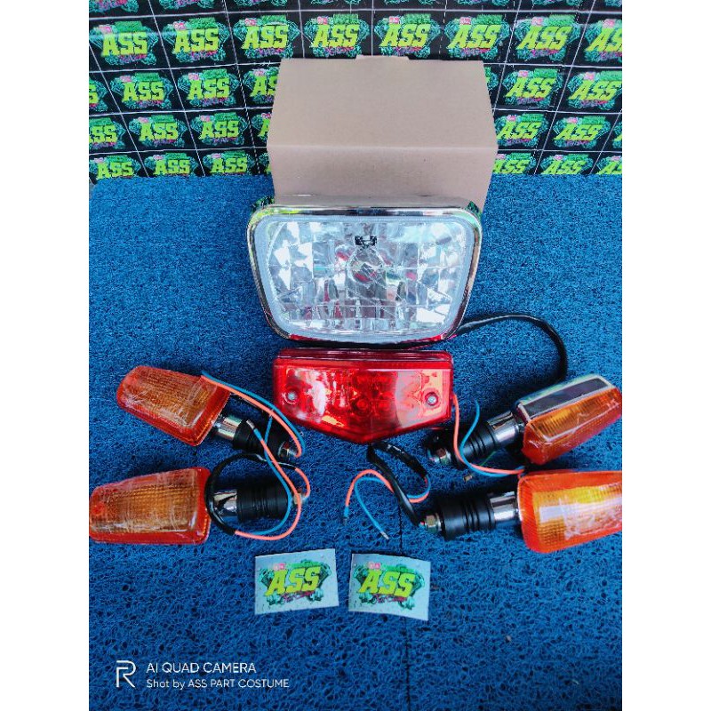 LAMPU DEPAN RX KING NEW OVAL KOMPLIT-headlamp depan RX KING NEW