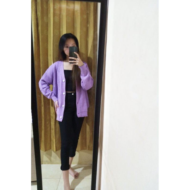 KARDIGAN RAJUT WANITA /CROP CARDY KANCING 3/CARDIGAN WANITA/CARDIGAN LIDYA CARDY