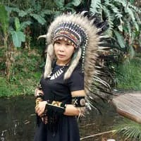 warbonnet/topi indian/topi pesta, carnaval/topi bulu ayam