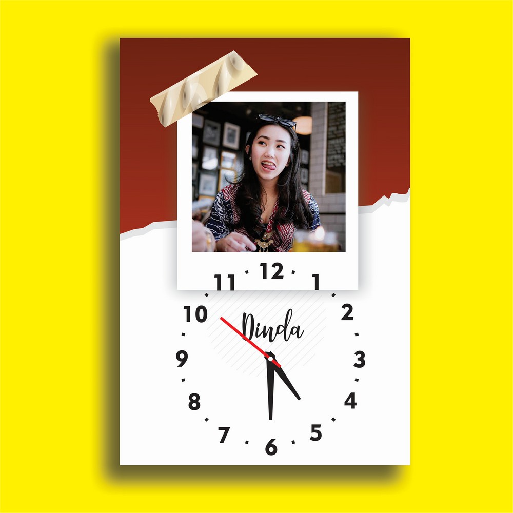 JAM DINDING kado wisuda CUSTOM kado perkawinan hadiah ulang tahun wisuda free kartu ucapan