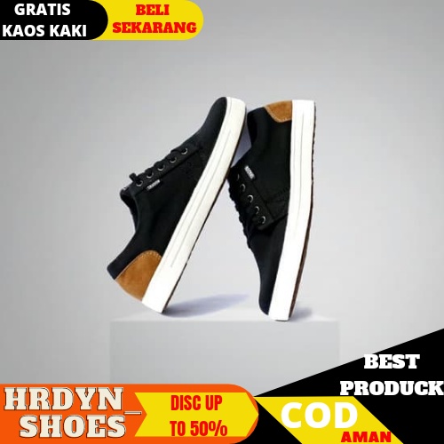 TERBARU !!! 100% KULIT ASLI SNEAKERS PRIA KASUAL SPORTY SHADAW BRADFORD DANTE COKLAT ORIGINAL a