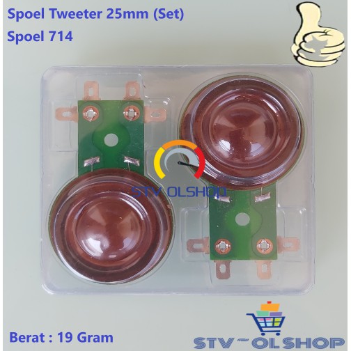 Spoel Tweeter Driver 25mm / Spool Tweeter 2,5 cm