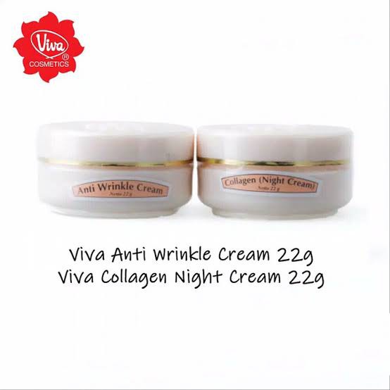 ✿ELYSABETHME✿ (🆅🅸🆅🅰) Viva anti wrinkle aging cream cegah penuaan dini dan garis kerutan pelembab cream day night