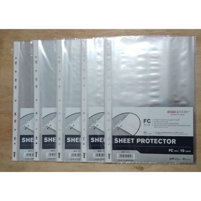 

inter x set folder protector f4 isi 10 lembar