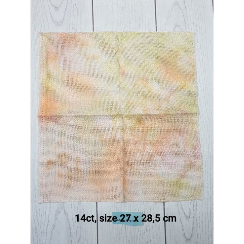 Kain Dyed Aida 14ct untuk Kristik/Cross Stitch