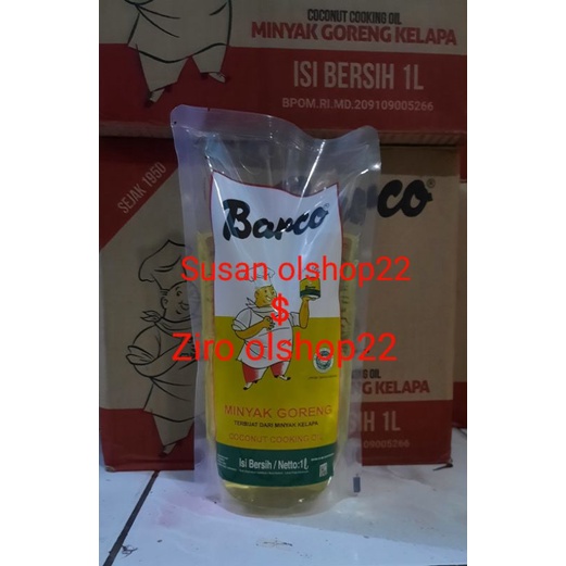 

minyak goteng barco 1ltr reffil. 1dus isi 12. total12liter