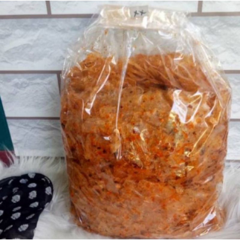 

Pisca keripik kaca pedas daun jeruk isi 500gram