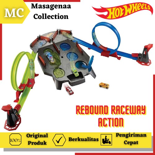 Mainan Lintasan Jalanan Arena Trek Hot Wheels Hotwheels Hotwheel Race Raceway Action Double Loop Ori