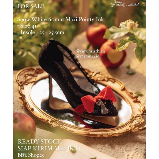 Ittaherl x Disney Princesses Snow White 60mm Maxi Pointy Ink Size 41