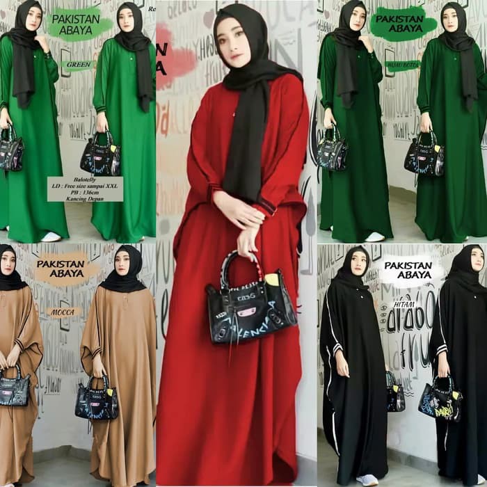 Pakistan Abaya / Gamis jumbo / kaftan jumbo big size/ Abaya Jumbo
