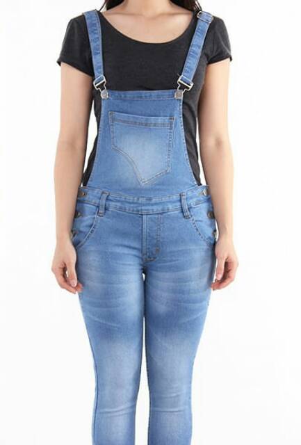 Overall Jeans Wanita /Celana Kodok Trendy Cewek Gaul/Santai/Jeans/murah/Levis/Cantik