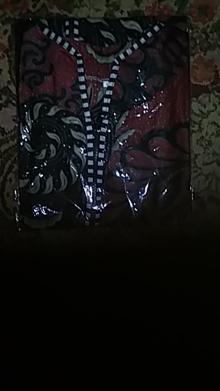 Tey-17 Batik Wanita Asj Sa Hrb026 Kenongo Kemeja Tosca Pendek