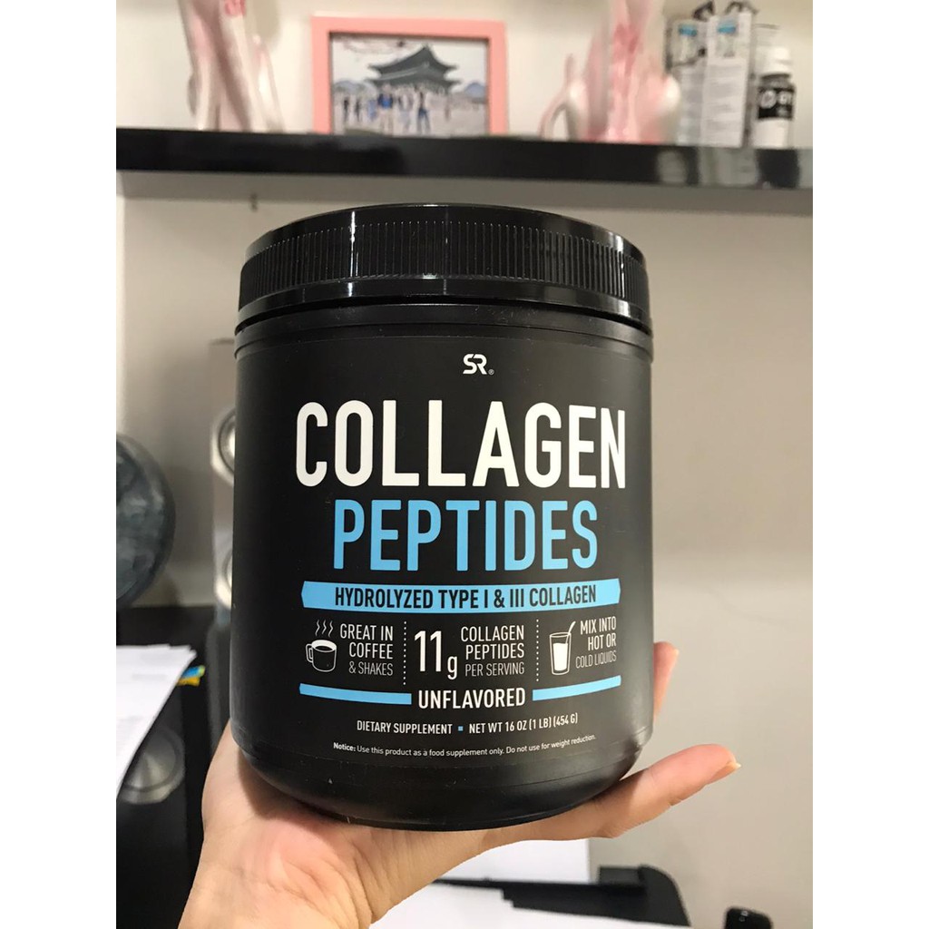 COLLAGEN PEPTIDES HYDROLYZED TYPE I &amp; III COLLAGEN 454 G