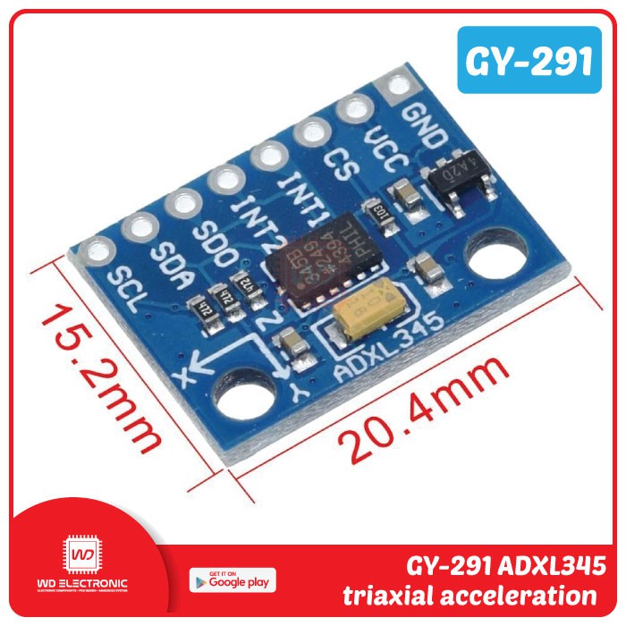 GY-291 GY291 ADXL345 TRIPLE AXIS ACCELEROMETER