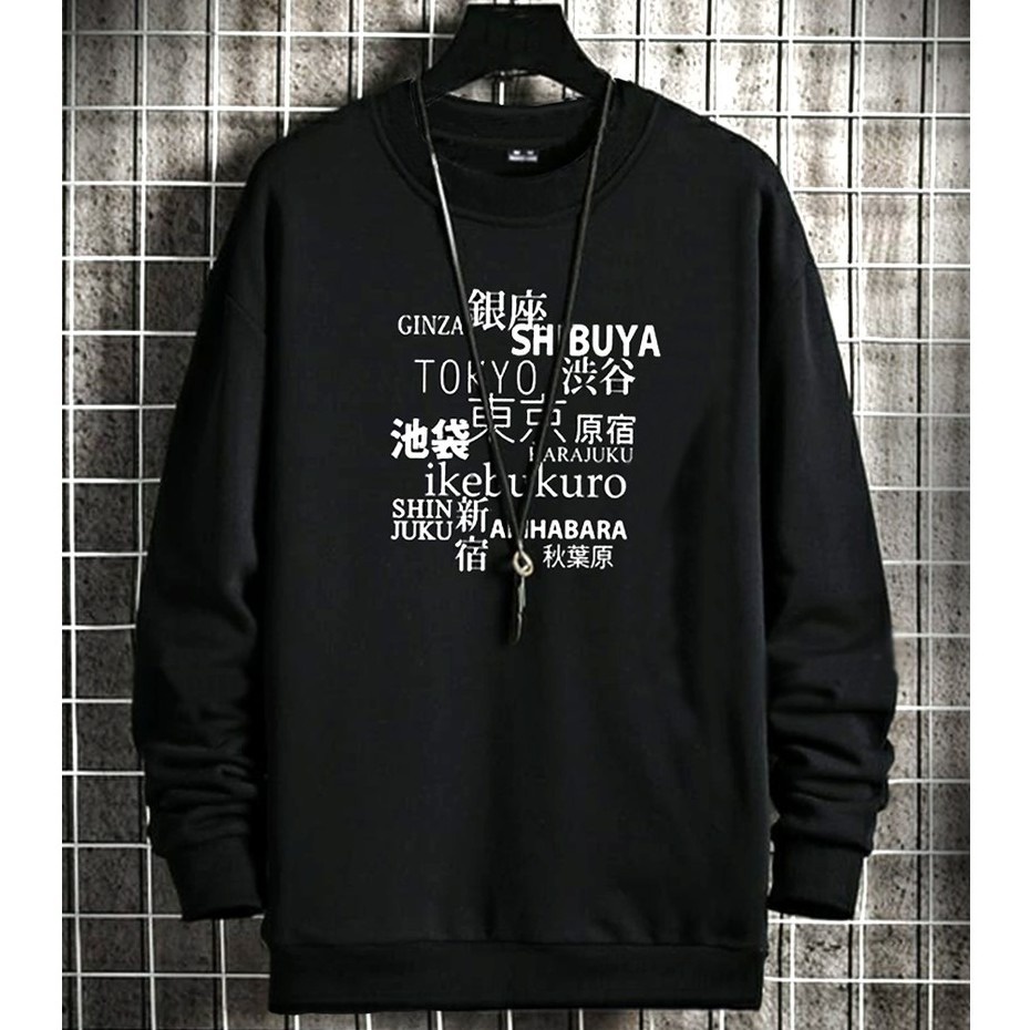 SWEATER UNISEX SHIBUYA /// ATASAN UNISEX ALA JEPANG BAHAN FLEECE KEKINIAN TERBARU''