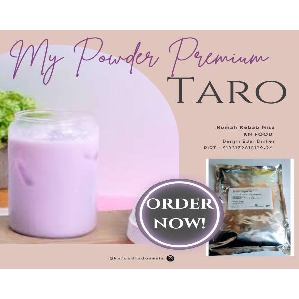 

Premium Powder Rasa Taro - Powder Taro Premium - Taro Powder - 1 Kg