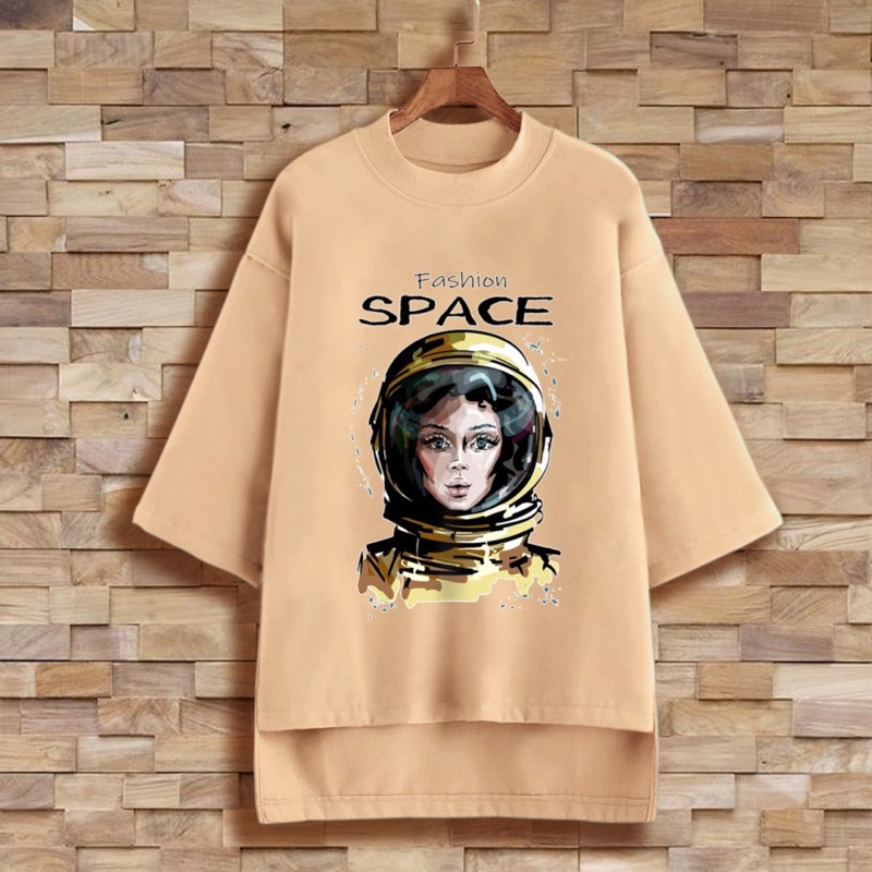 PUFFY_ID kaos oversize tunik wanita FASHION SPACE tshirt big size cewek premium