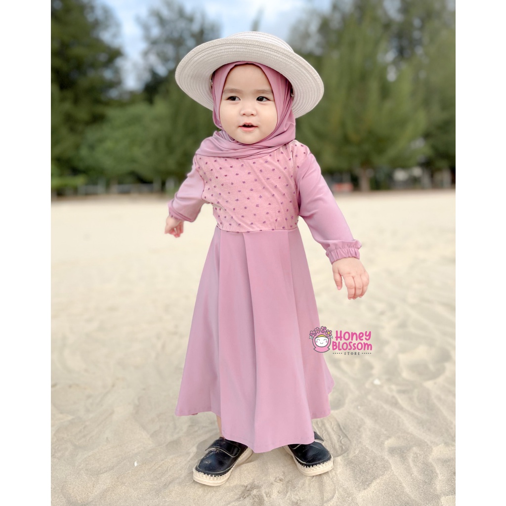 HONEYBLOSSOM gamis bayi / gamis bayi perempuan alesha / gamis bayi perempuan 6 12 bulan