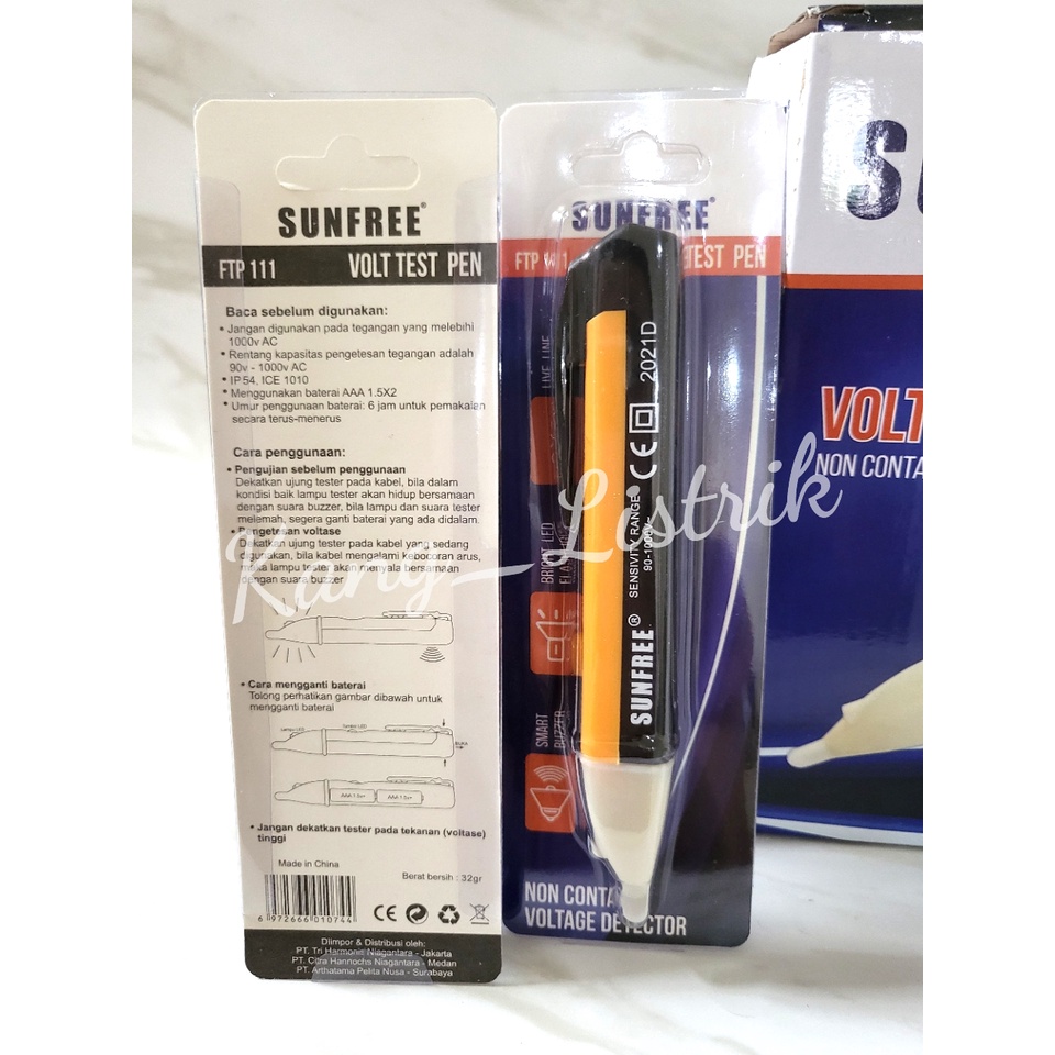 Testpen Multifunction + Battery REPRO / SUNFREE / Tespen Bunyi REPRO / SUNFREE - TESPEN