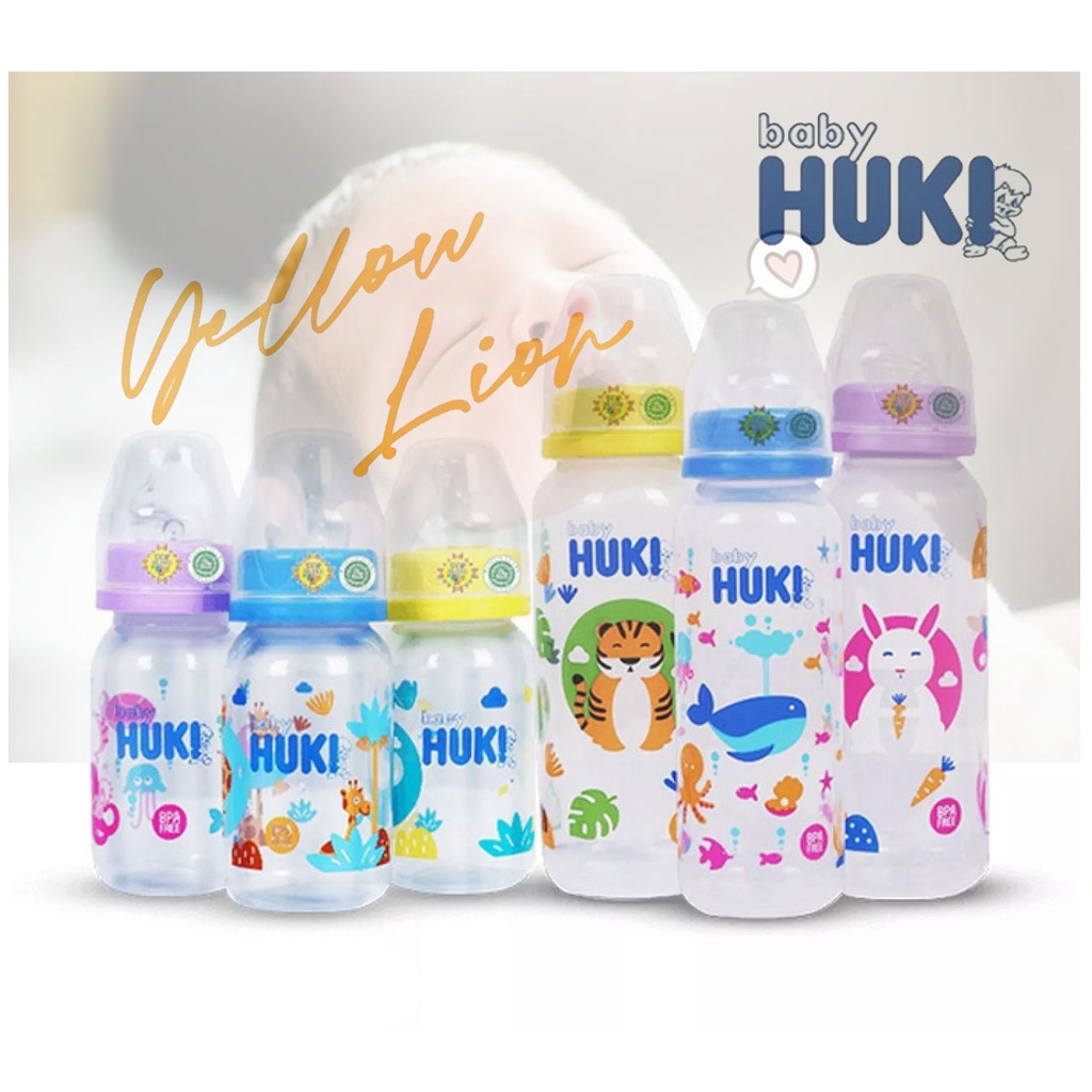 Botol Susu Huki BPA Free (60 / 120 /240 ml)