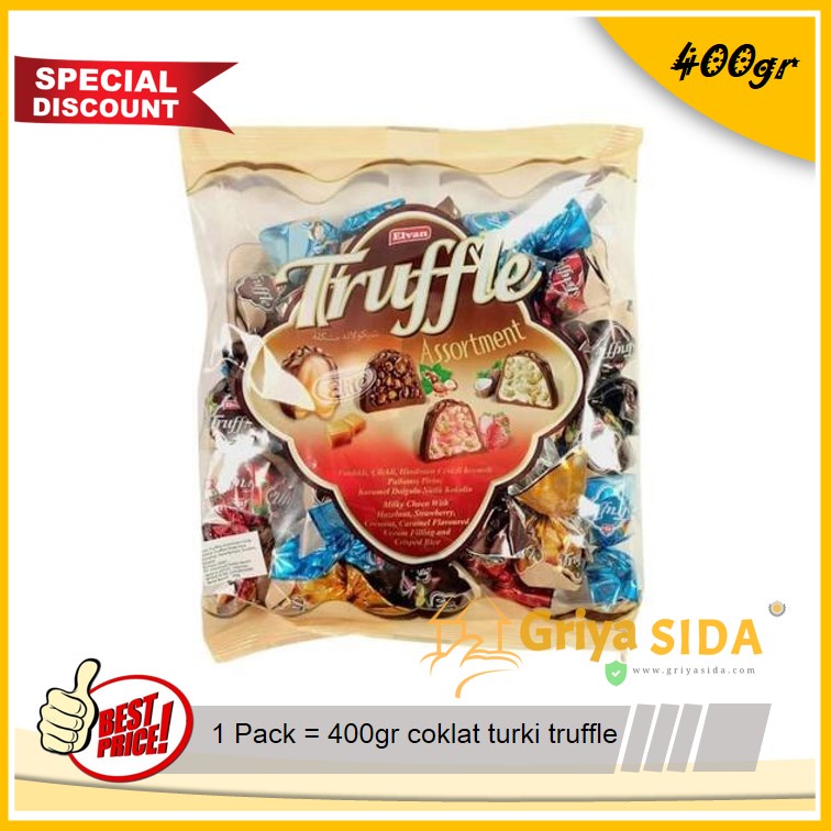 Coklat truffle 400gr coklat turki premium truffle mix 400gr Chocolate Cream &amp; Rice Crisps PROMO