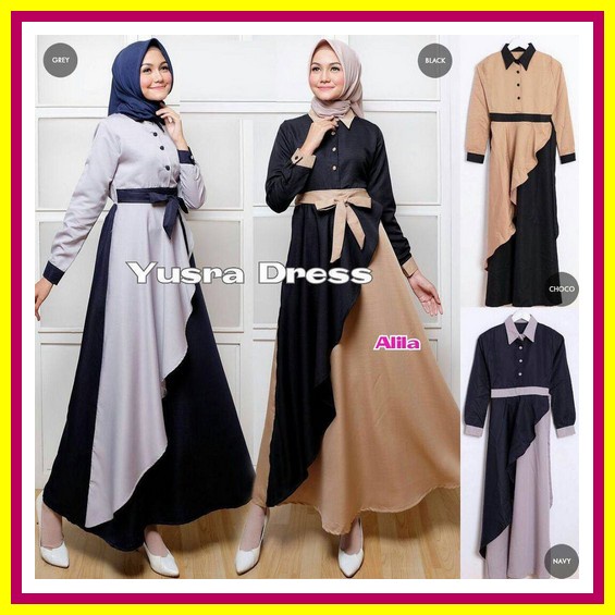Gamis Remaja Terbaru 2022 Muslim Gamis Idul Fitri 2022 Gamis Lebaran Baju Gamis Wanita Big Size Paka