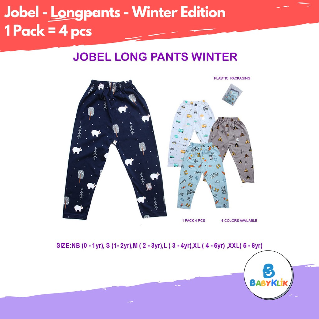 Kazel Jobel  Baby Long  Pants  Winter Edition Celana  Panjang  