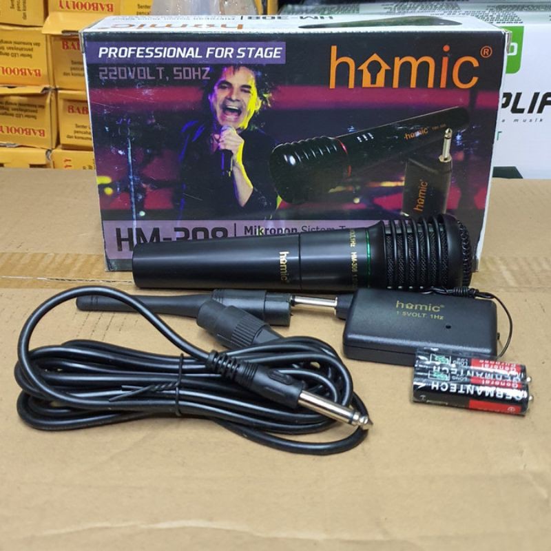 Microphone / Mic Single Wireless Homic HM 308