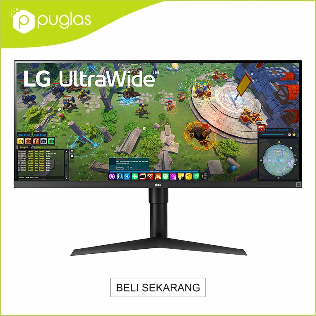 Monitor Ultrawide LG 34WP65G HDR FreeSync USB-C HDMI For Komputer PC Laptop