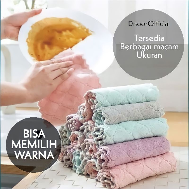 Kain Lap Piring Anti Minyak Bahan Microfiber Ajaib / Kain Lap Anti Minyak / Lap Cuci Piring