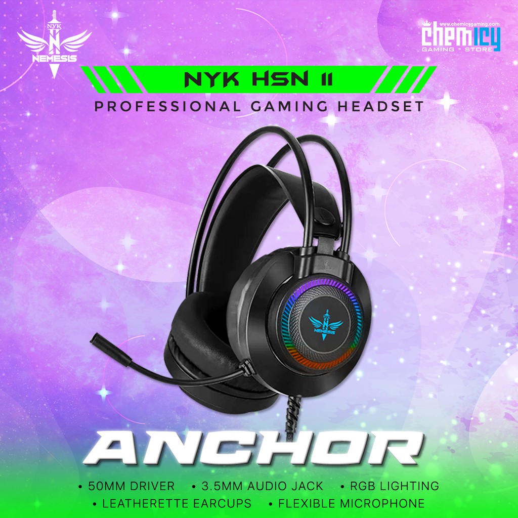 NYK HSN-11 Anchor RGB Gaming Headset