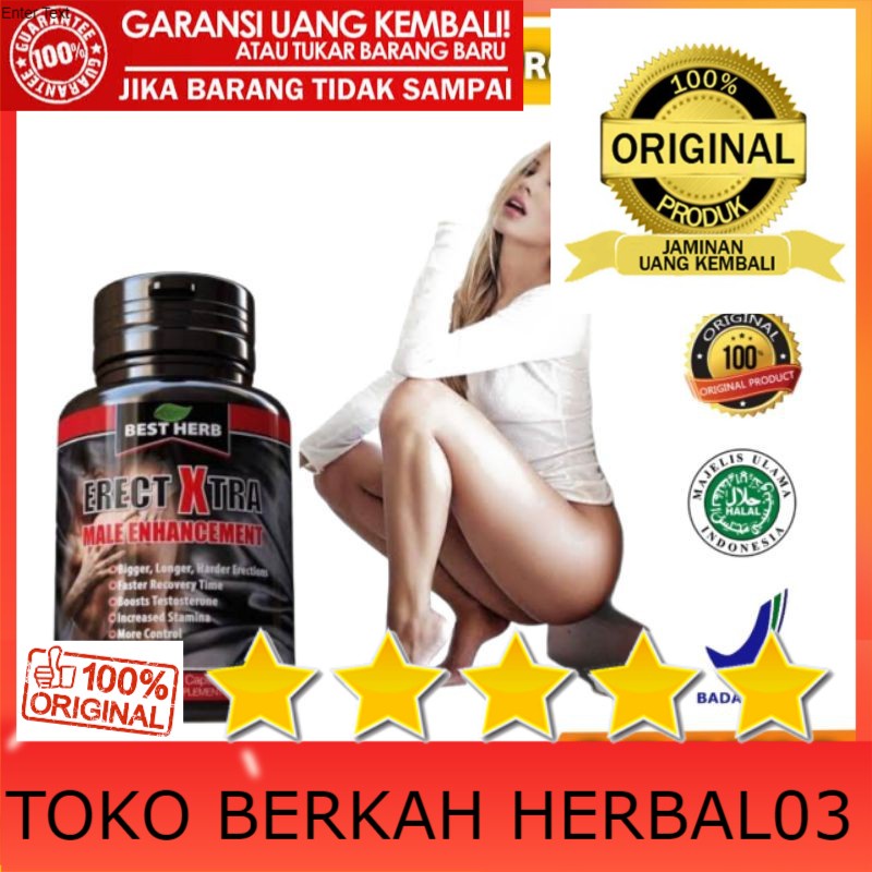 100% ASLI Erect Xtra Asli Best Herb Original Import Suplemen Stamina Bercinta