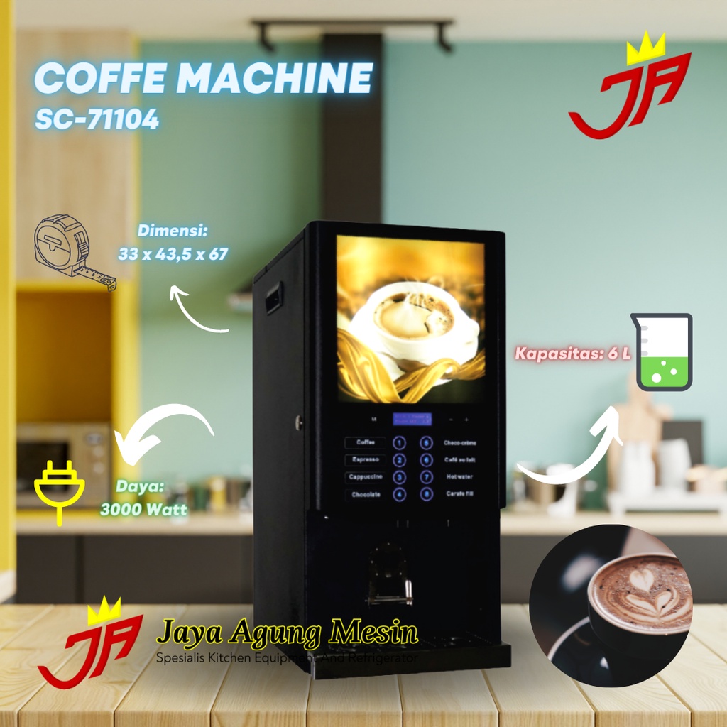 Mix Coffee Dispenser Getra SC-71104 / Mesin Kopi Dispenser Getra/Dispenser Kopi