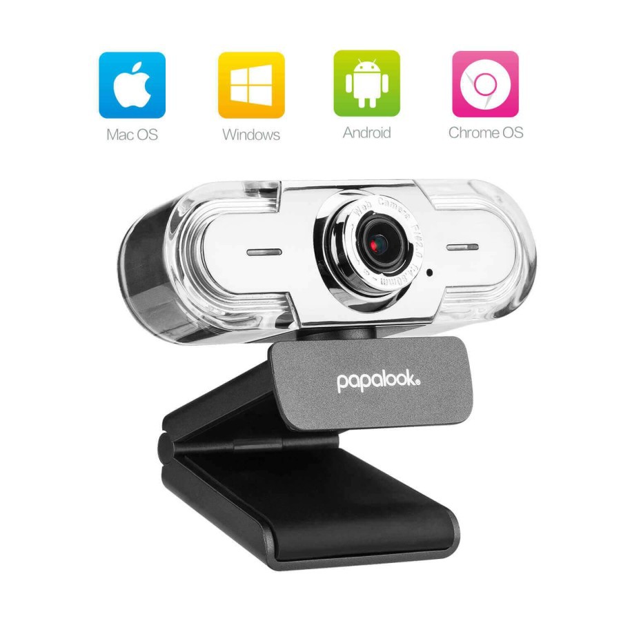 Webcam papalook HD 1080P 30FPS microphone PA452