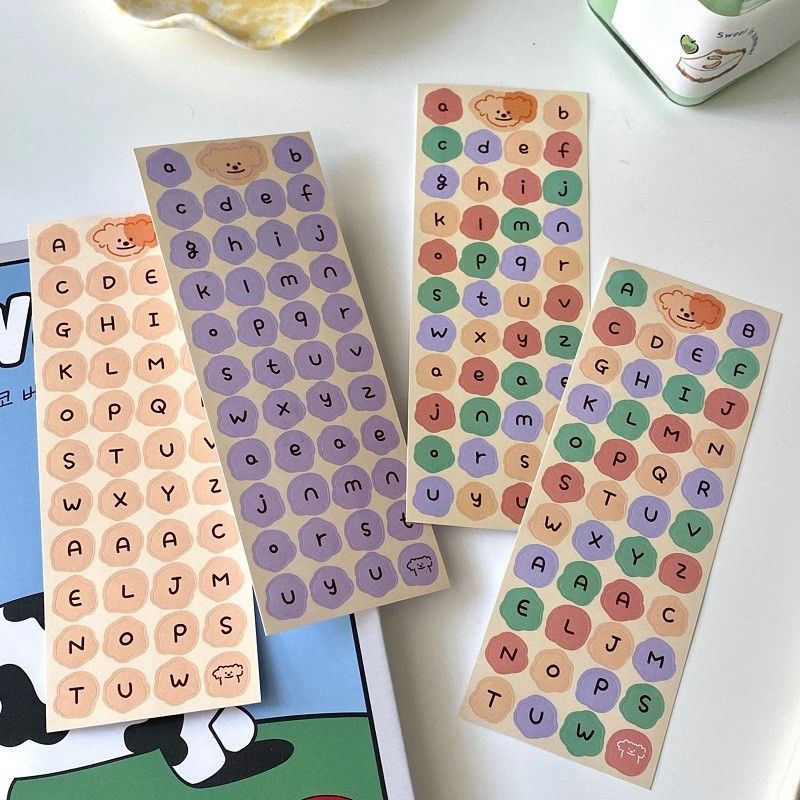

SN74 Sticker Alphabet Cute / Stiker Huruf Lucu Untuk Journaling Scrapbook