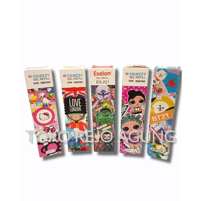 

SATUAN ( 1 PCS ) Isi Ulang Gel Pen Refill Pulpen Gel