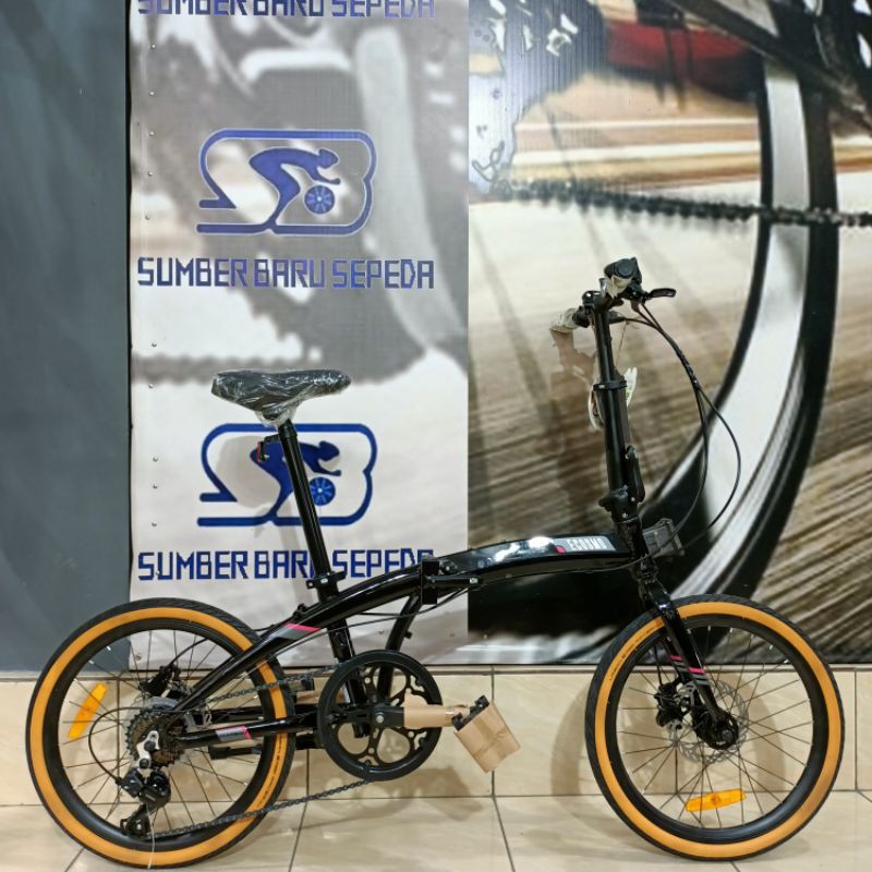 Sepeda Lipat Element Ecosmo 7 Speed Alloy Hidrolik 20 Inch