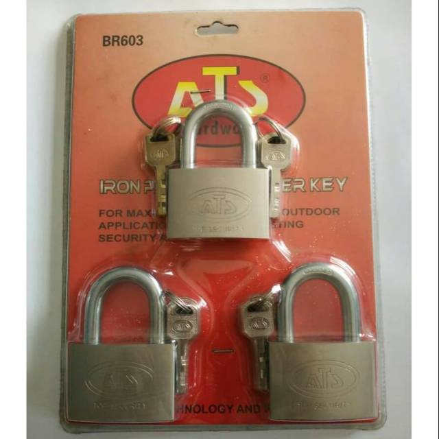 Gembok Masterkey Master Key ATS - 60mm x 3pcs