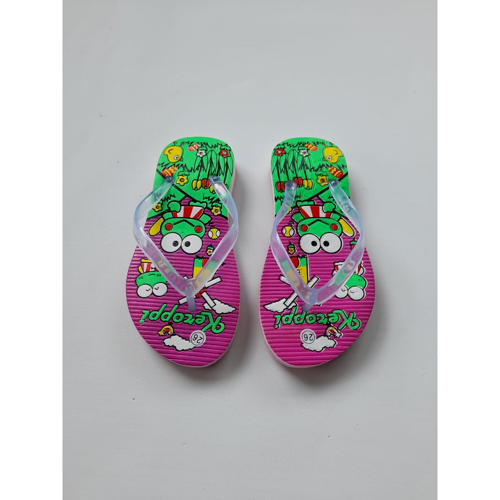 sandal jepit anak motif keropi/sandal jepit anak murah