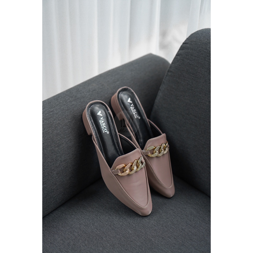 Milicca Sandal Wanita Mules Heels Hak 3 cm Halima