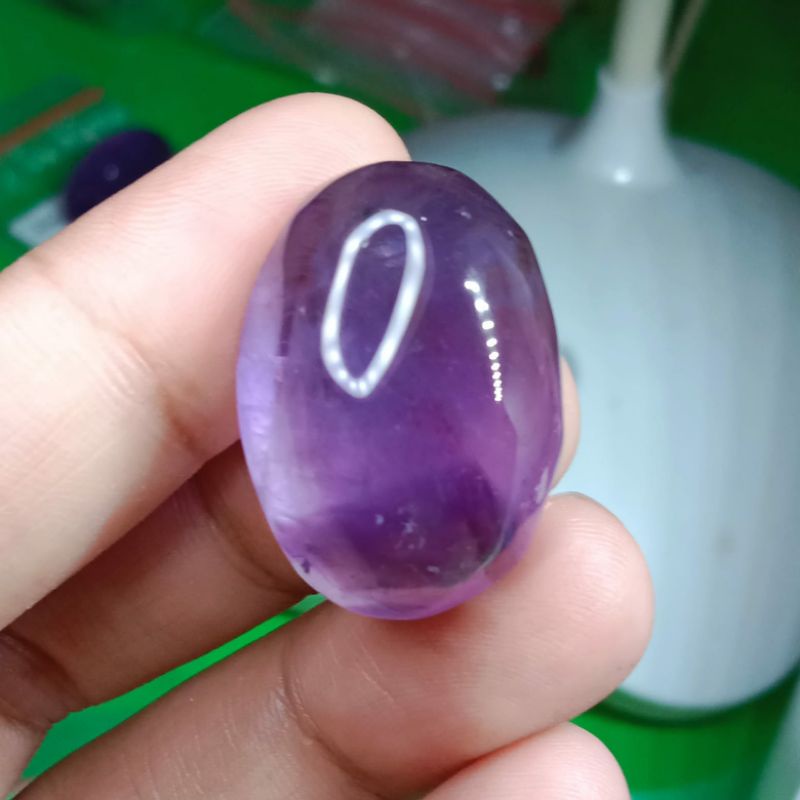 Batu akik natural amethys kecubung ungu jumbo murah