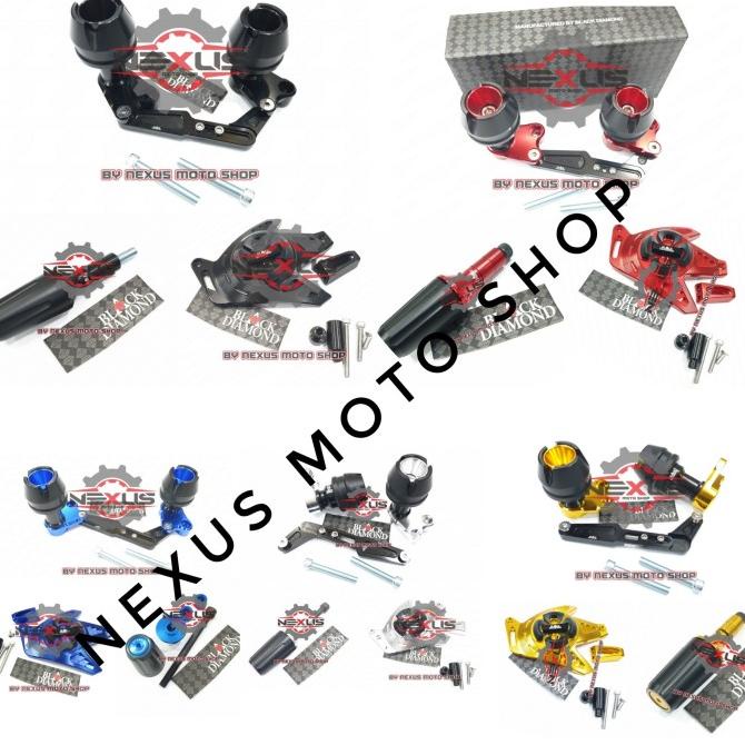 jalu pelindung knalpot black diamond nmax paketan aksesoris nmax nexusm07 dijamin